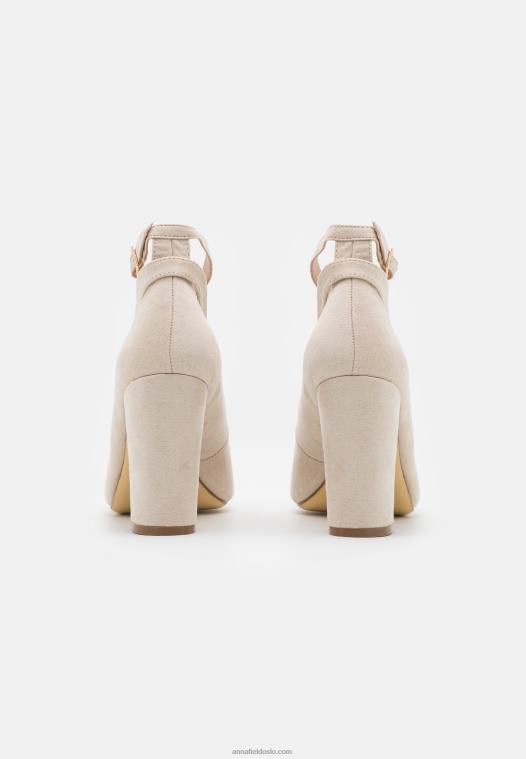 Anna Field kvinner klassiske hæler taupe P266L1643