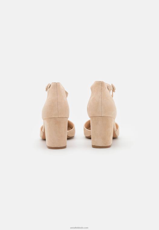 Anna Field kvinner klassiske skinnhæler lys rosa P266L1609