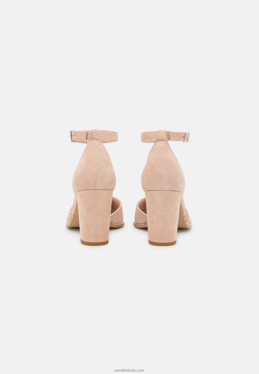 Anna Field kvinner klassiske skinnhæler lys rosa P266L1627