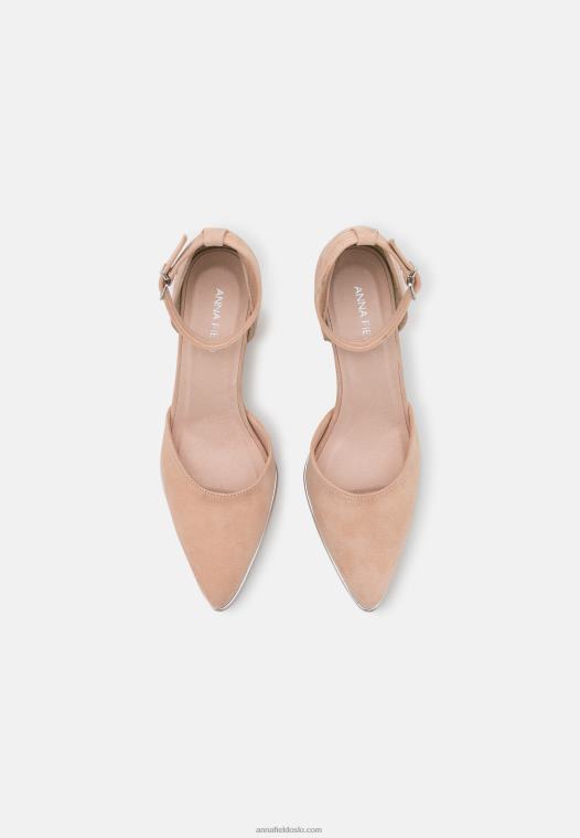 Anna Field kvinner klassiske skinnhæler lys rosa P266L1627