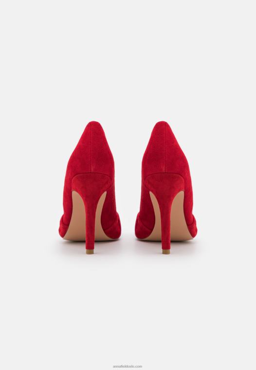 Anna Field kvinner klassiske skinnhæler mørkerøde P266L1669