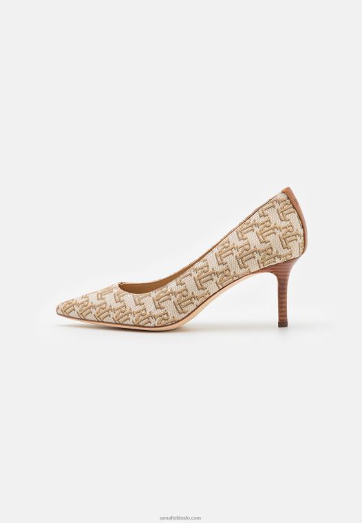 Anna Field kvinner lanette lukket tå klassiske hæler khaki P266L1715