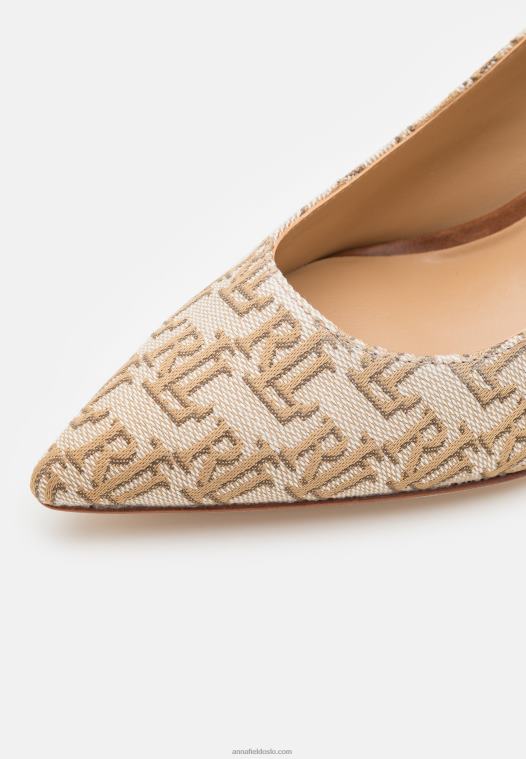 Anna Field kvinner lanette lukket tå klassiske hæler khaki P266L1715