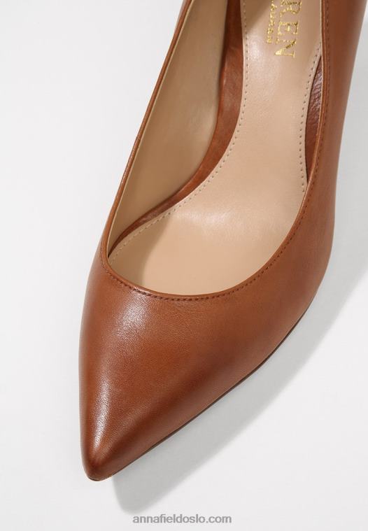 Anna Field kvinner lanette skinnpumpe klassiske hæler dyp salbrun P266L1732