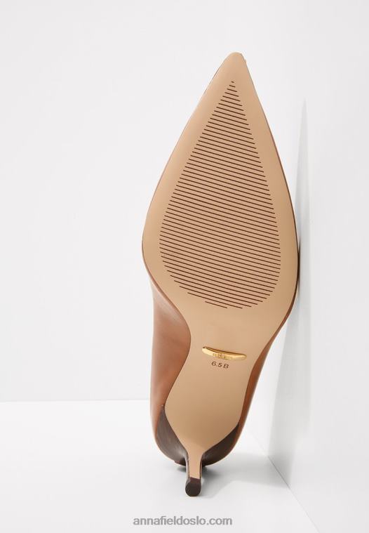 Anna Field kvinner lanette skinnpumpe klassiske hæler dyp salbrun P266L1732