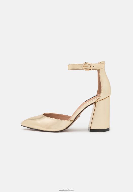 Anna Field kvinner onlpavi klassiske hæler gull P266L1758