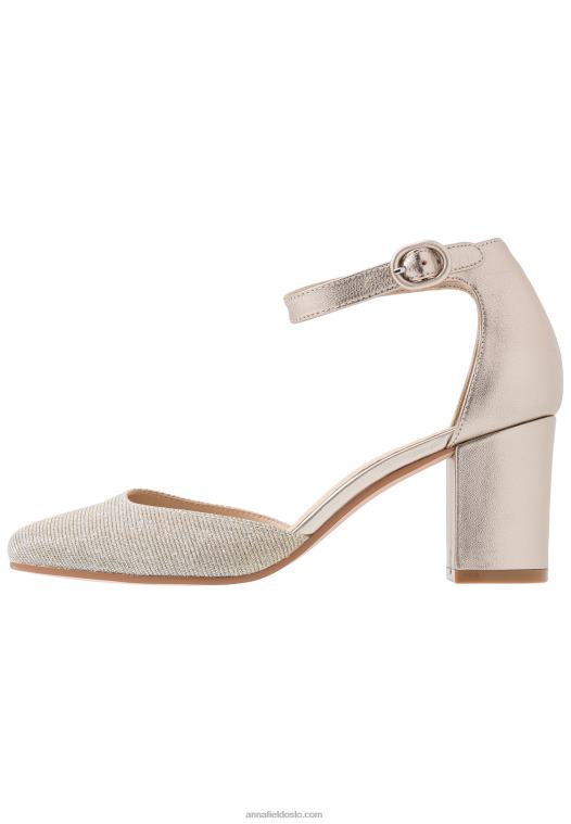 Anna Field kvinner skinn klassiske hæler champagne P266L1599