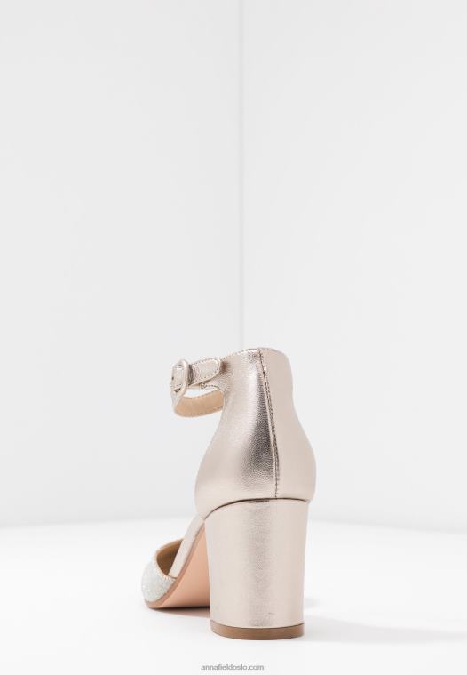 Anna Field kvinner skinn klassiske hæler champagne P266L1599