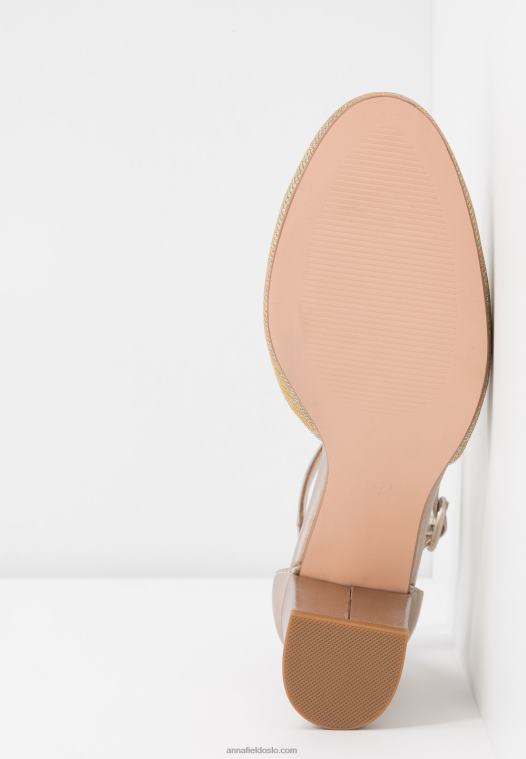 Anna Field kvinner skinn klassiske hæler champagne P266L1599