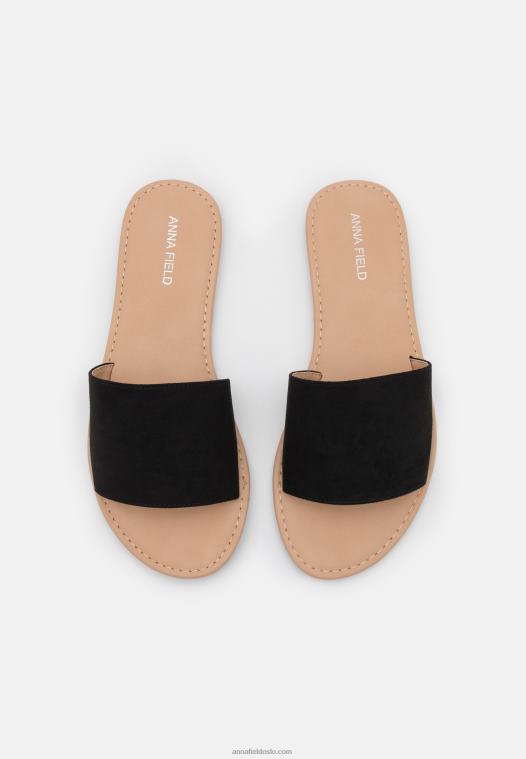 Anna Field kvinner 2 pakke muldyr svart/konjakk P266L1863