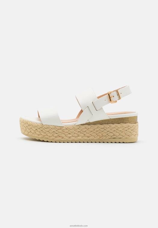 Anna Field kvinner espadriller hvit P266L1459