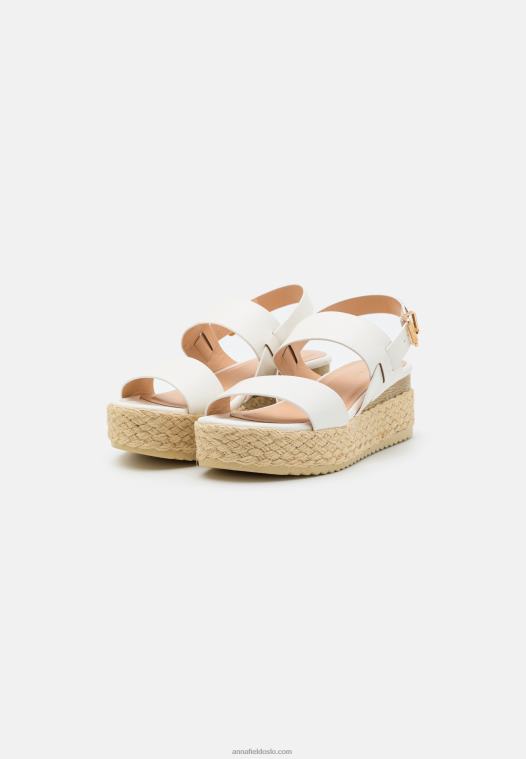 Anna Field kvinner espadriller hvit P266L1459