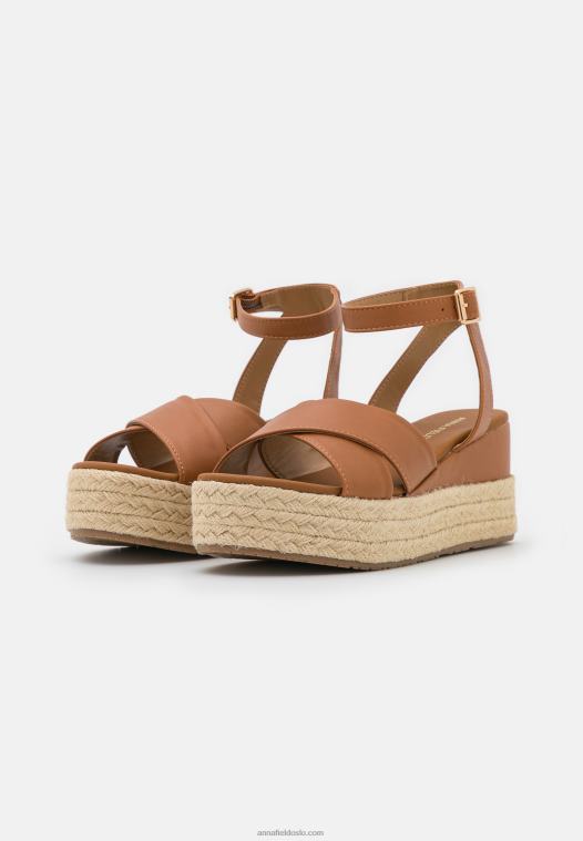 Anna Field kvinner espadriller konjakk P266L1454