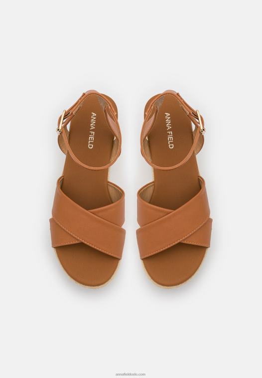 Anna Field kvinner espadriller konjakk P266L1454