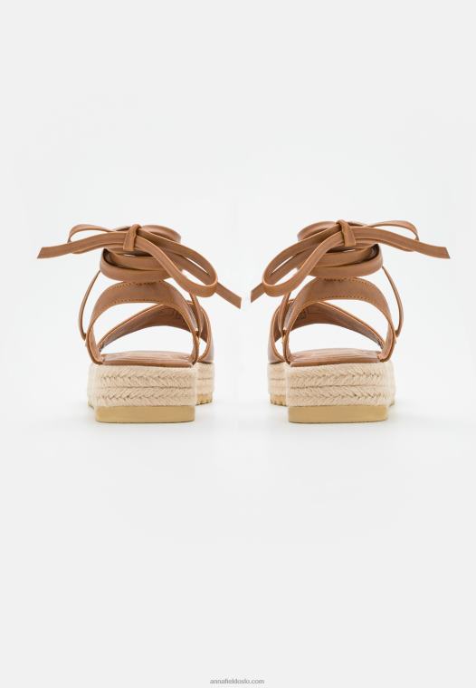 Anna Field kvinner espadriller konjakk P266L1584