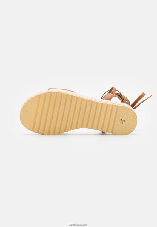 Anna Field kvinner espadriller konjakk P266L1584