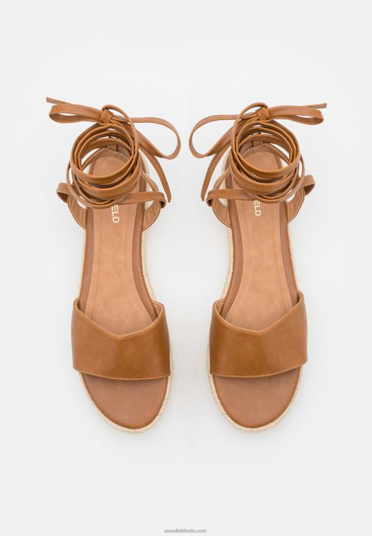 Anna Field kvinner espadriller konjakk P266L1584