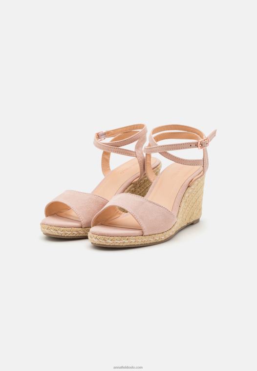 Anna Field kvinner espadriller lys rosa P266L1484
