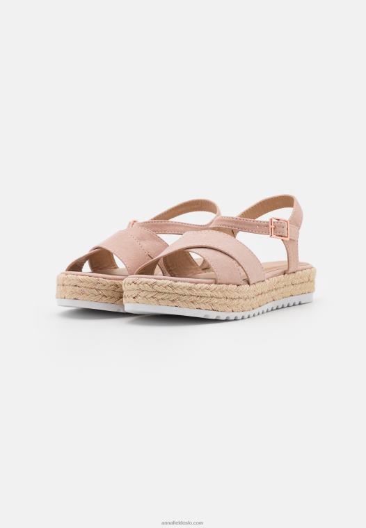 Anna Field kvinner espadriller lys rosa P266L1561