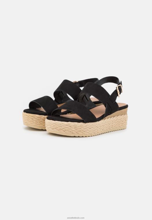 Anna Field kvinner espadriller svart P266L1482