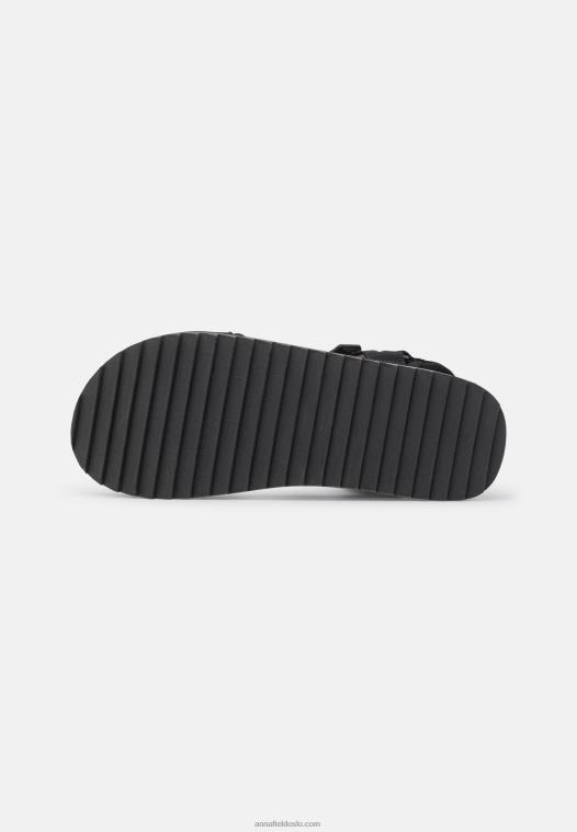 Anna Field kvinner gåsandaler svarte P266L1298