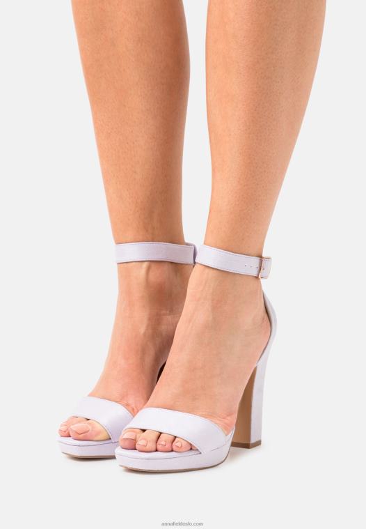 Anna Field kvinner høyhælte sandaler lilla P266L1574