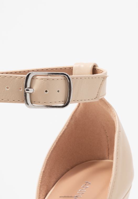 Anna Field kvinner høyhælte sandaler offwhite P266L1557