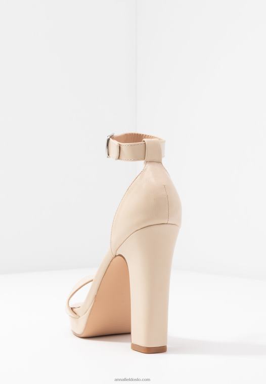 Anna Field kvinner høyhælte sandaler offwhite P266L1557