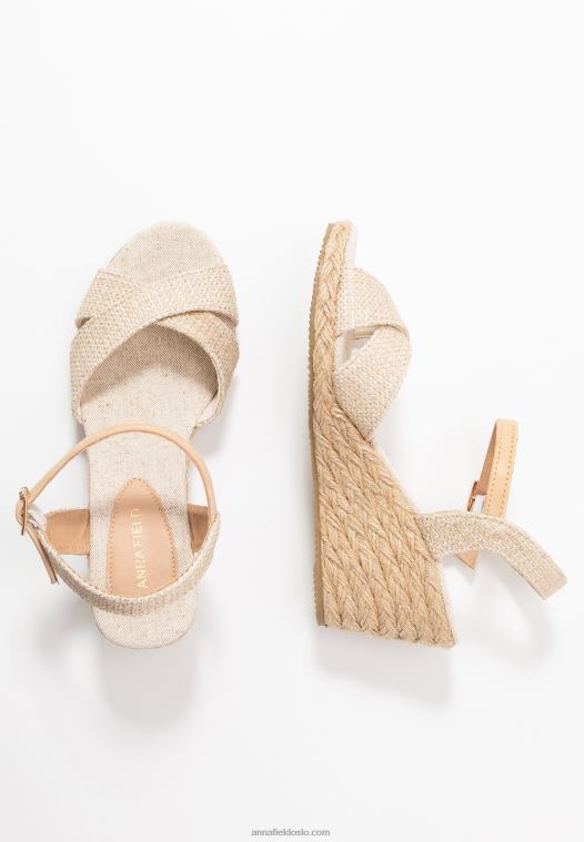 Anna Field kvinner kile sandaler beige P266L1449