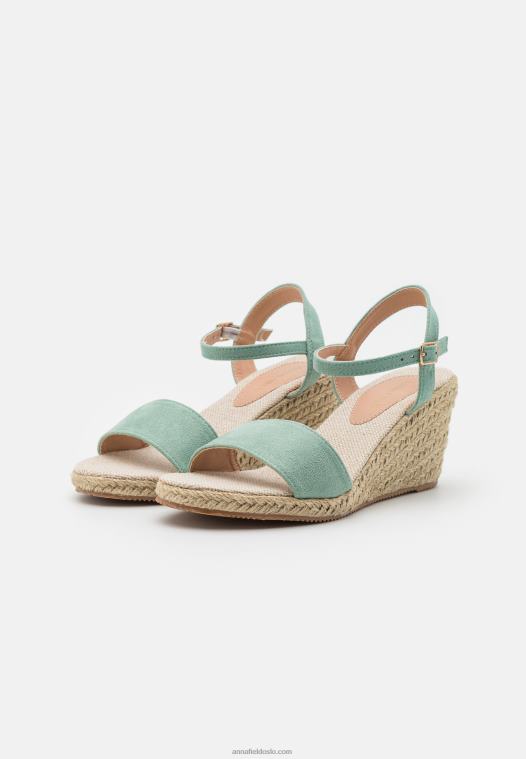 Anna Field kvinner kile sandaler mint P266L1487