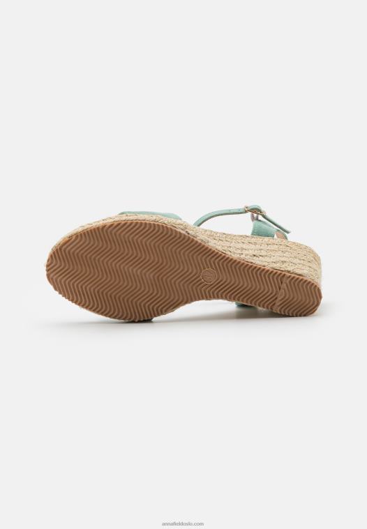 Anna Field kvinner kile sandaler mint P266L1487
