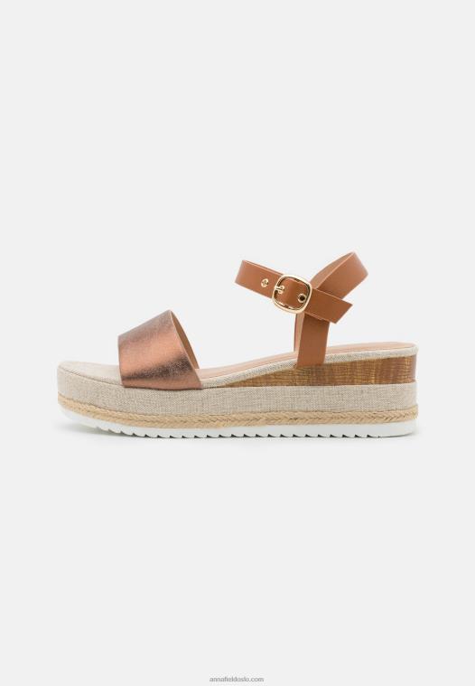 Anna Field kvinner komfort espadriller bronse P266L1483