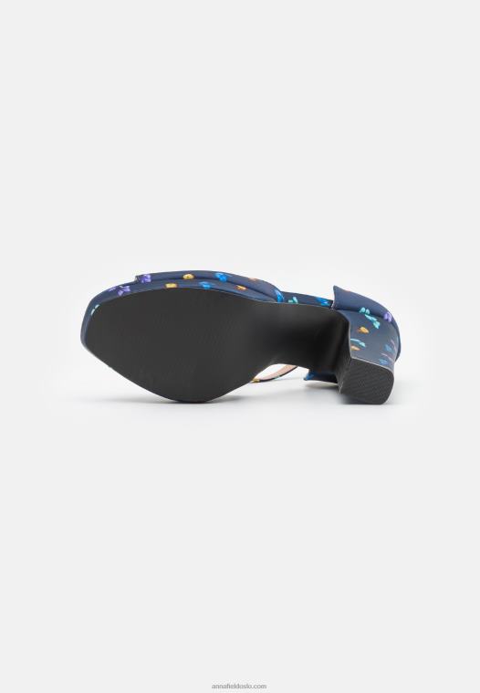 Anna Field kvinner plattformsandaler mørkeblå P266L1585