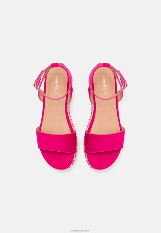 Anna Field kvinner plattformsandaler rosa P266L1457