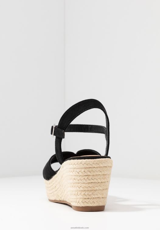 Anna Field kvinner plattformsandaler svarte P266L1480