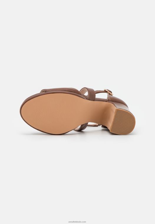 Anna Field kvinner sandaler cognac P266L1253