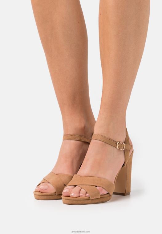 Anna Field kvinner sandaler cognac P266L1286