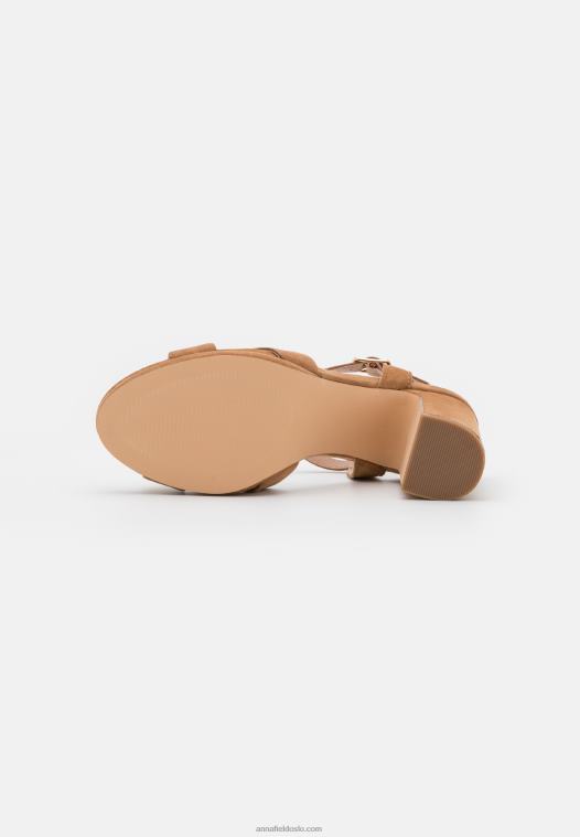Anna Field kvinner sandaler cognac P266L1286