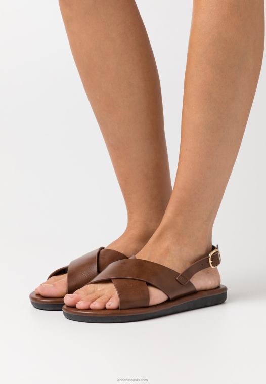 Anna Field kvinner sandaler cognac P266L1403