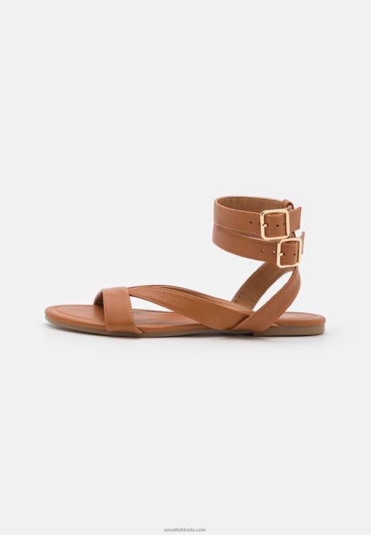 Anna Field kvinner sandaler cognac P266L1422