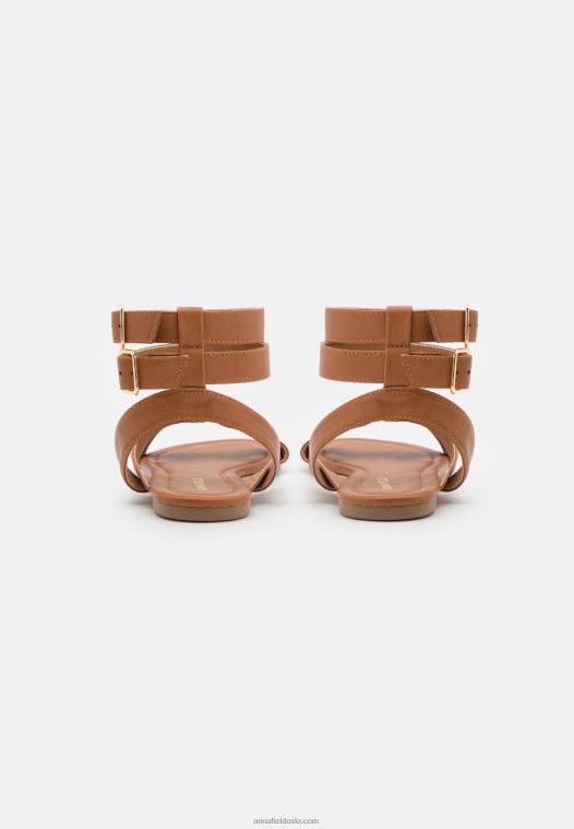 Anna Field kvinner sandaler cognac P266L1422