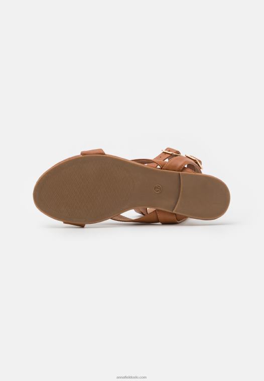 Anna Field kvinner sandaler cognac P266L1422