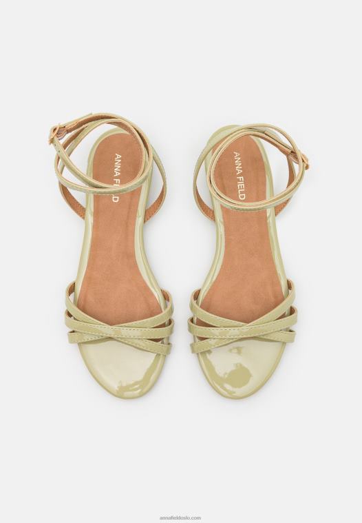 Anna Field kvinner sandaler grønne P266L1368