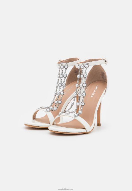Anna Field kvinner sandaler hvite P266L1331