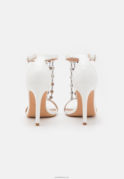 Anna Field kvinner sandaler hvite P266L1331
