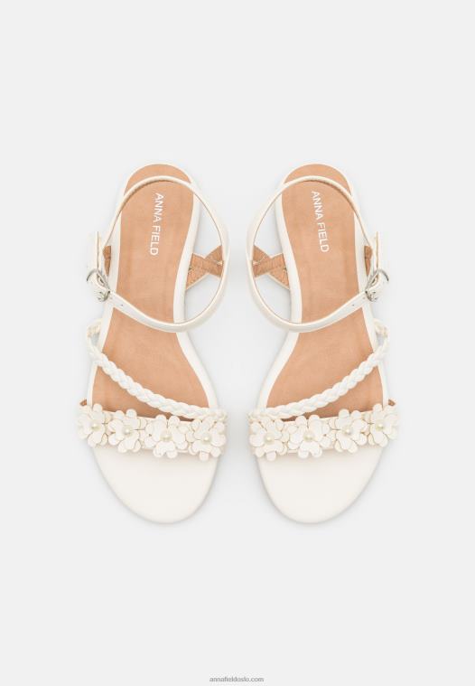 Anna Field kvinner sandaler hvite P266L1418