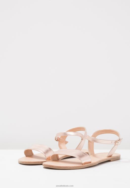 Anna Field kvinner sandaler i rosa gull P266L1257