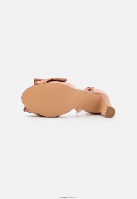 Anna Field kvinner sandaler i rosa gull P266L1394