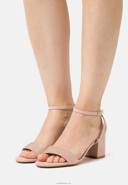 Anna Field kvinner sandaler lys rosa P266L1350