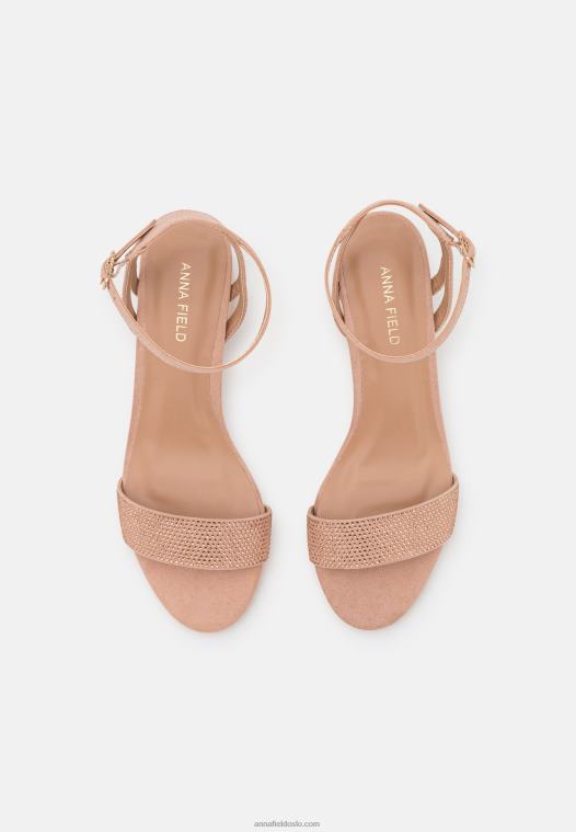 Anna Field kvinner sandaler lys rosa P266L1350